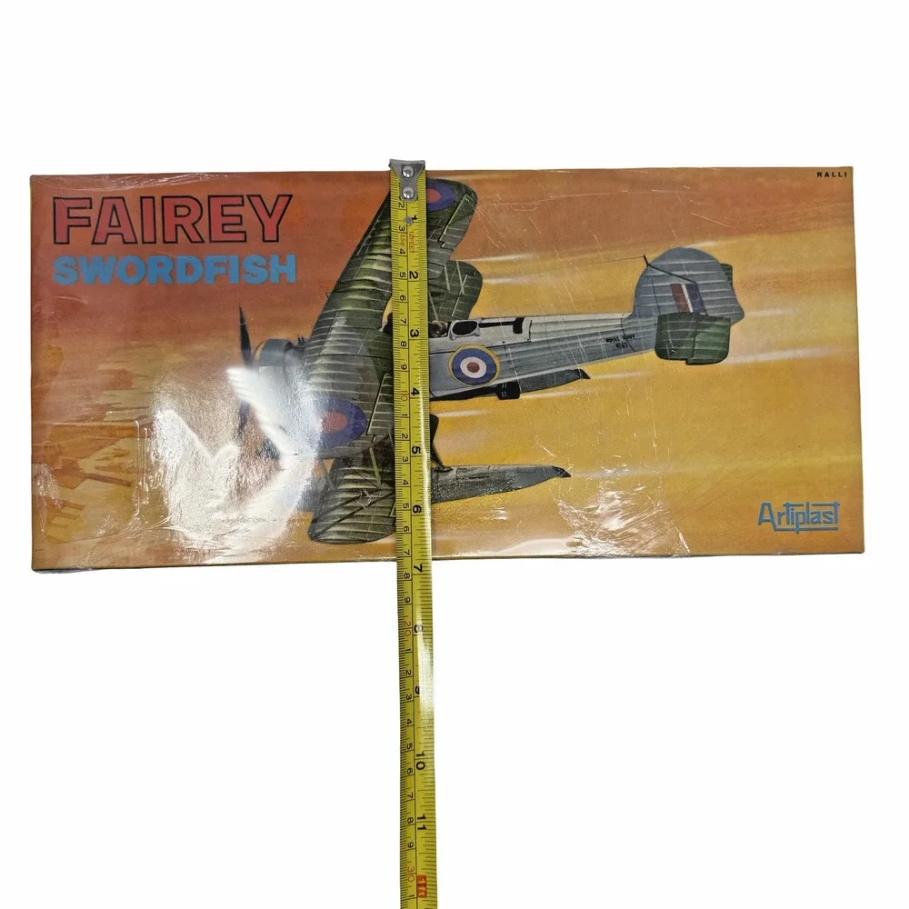 Artiplast Fairey Swordfish Floatplane Model Kit NOS Sealed Made in Italy